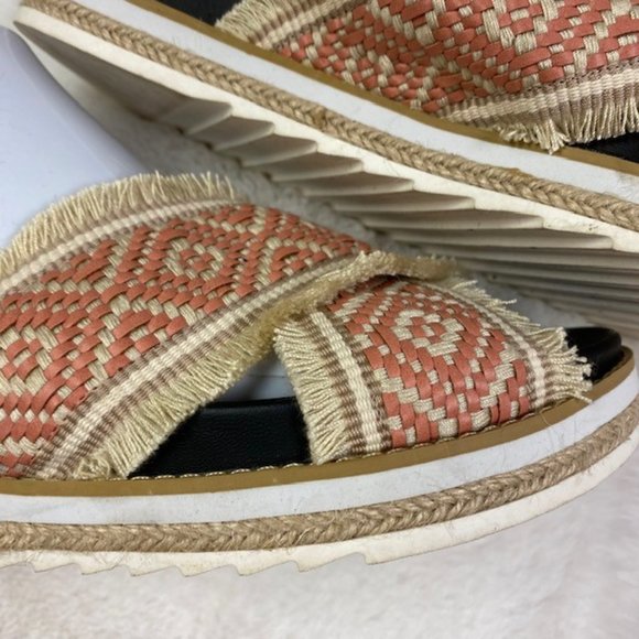 BP. Booker Boho Fringe Slide Sandals, size 8 - Picture 7 of 15